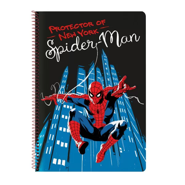 Notitieboekje Spiderman Hero Zwart A4 80 Lakens