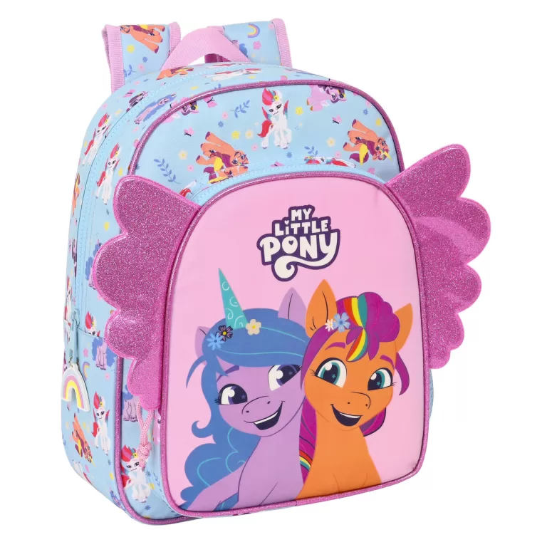 Schoolrugzak My Little Pony Wild & free 26 x 34 x 11 cm Blauw Roze