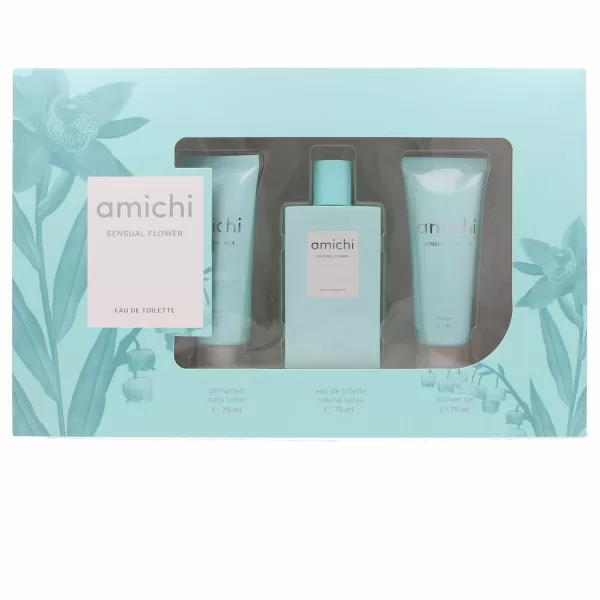 Parfumset voor Dames Amichi Sensual Flower 3 Onderdelen