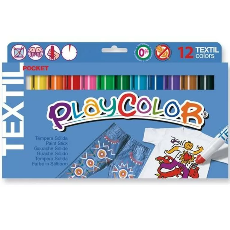 Tempera Playcolor Multicolour Hard