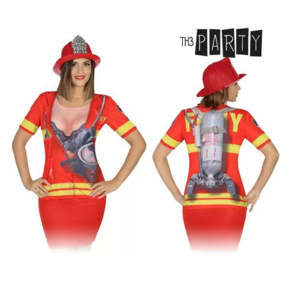 Nachthemd voor volwassenen 8263 Brandweervrouw