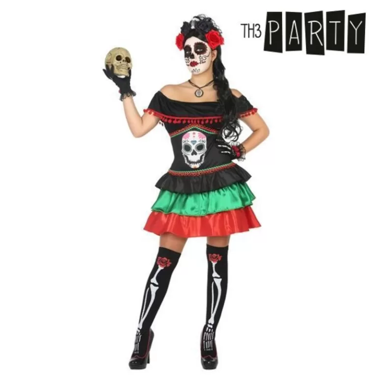 Kostuums voor Volwassenen Th3 Party Multicolour Skelet (1 Stuks)