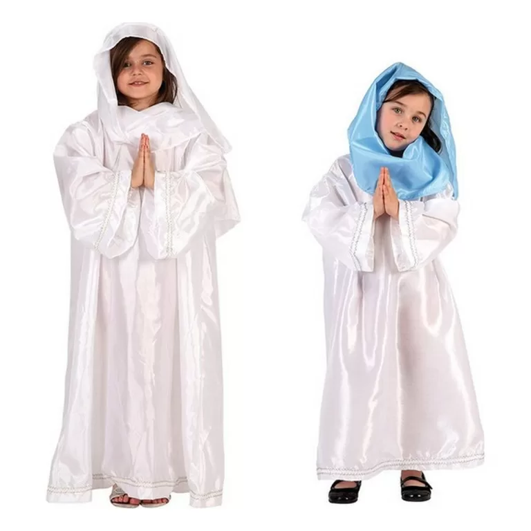 Kostuums voor Kinderen DISFRAZ VIRGEN 2 ST. 10-12 Maagd 10-12 Jaar Wit (10-12 Months)
