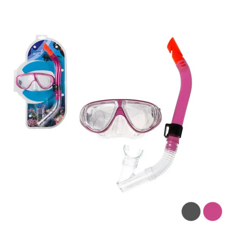 Snorkelbril en -buis voor Kinderen Roze (25 x 43 x 6 cm)