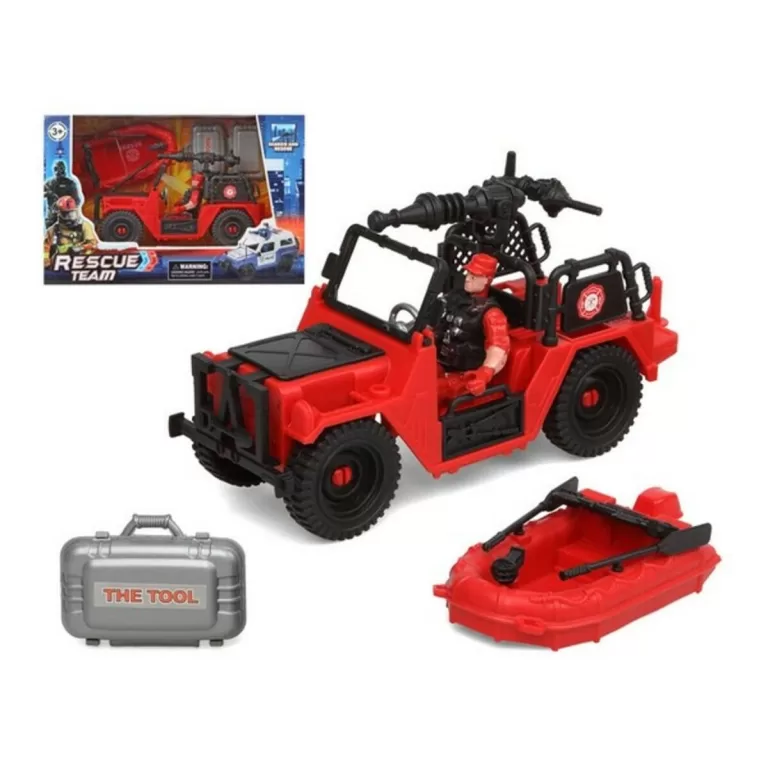 Playset Firefighters Rescue Team Rood
