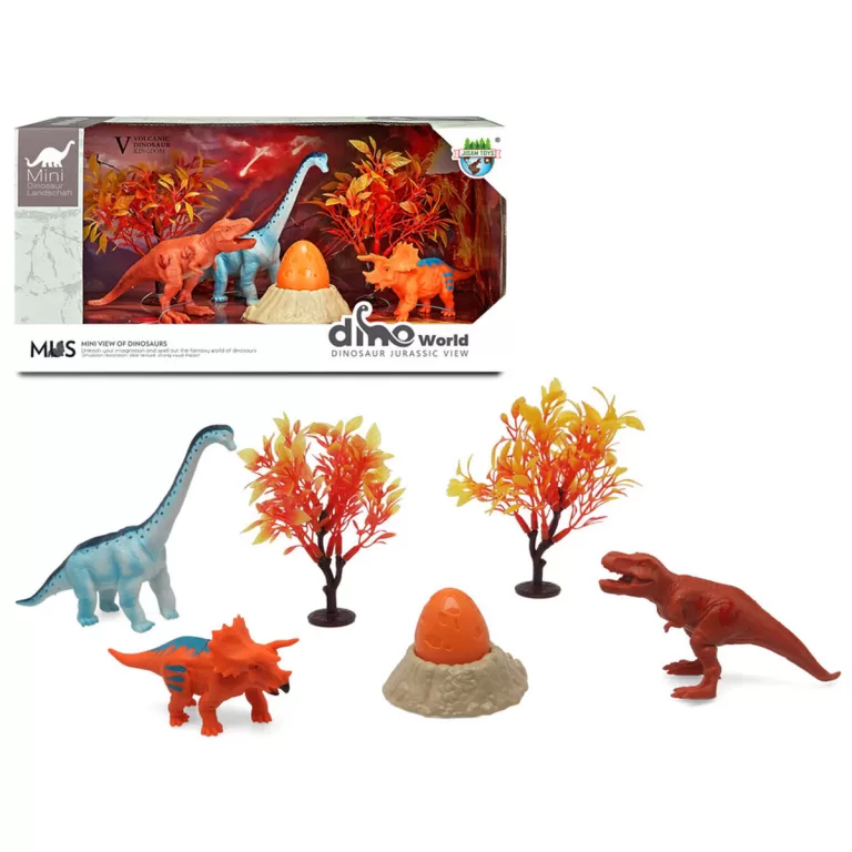 Set van Dinosaurussen 6 Onderdelen