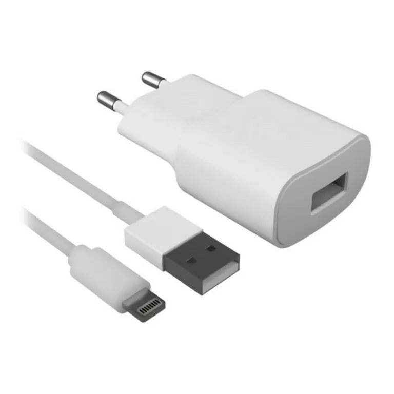 Wandlader + MFI Lightning Kabel Contact Apple-compatible 2.1A Wit
