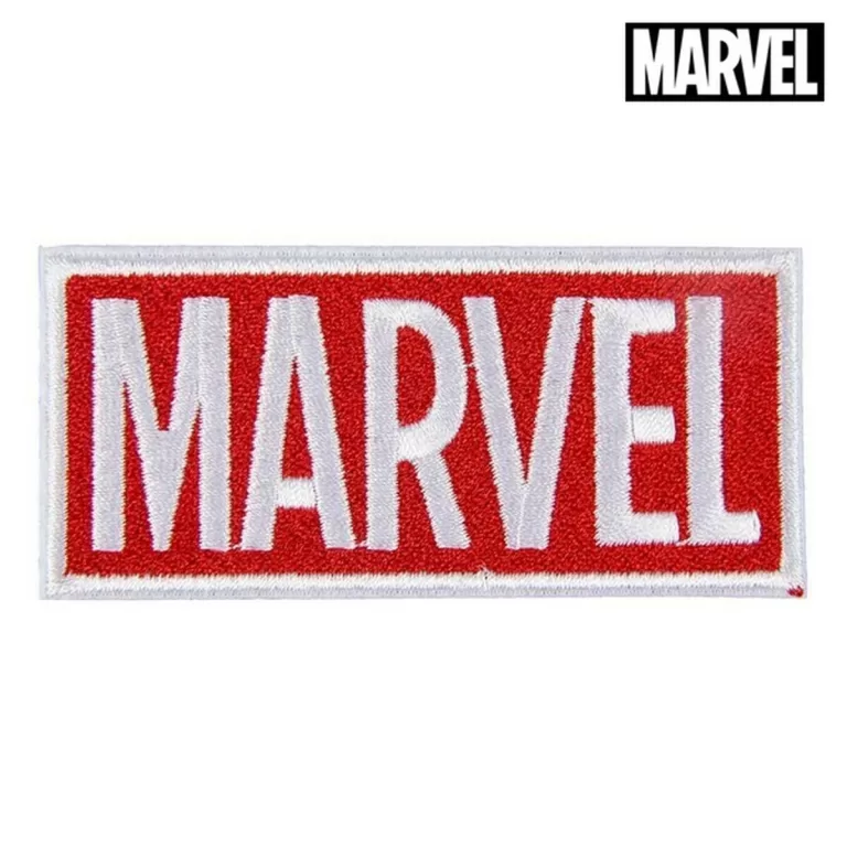 Patch Marvel Wit Rood Polyester (9.5 x 14.5 x cm)
