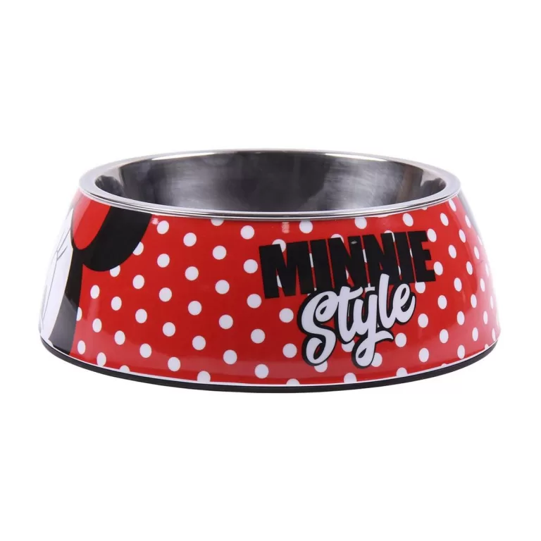 Voerbak voor honden Minnie Mouse 760 ml Melamine Metaal Multicolour