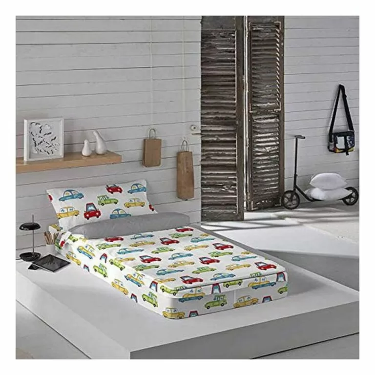 Gewatteerd beddengoed met ritssluiting Cool Kids Scalextrix (90 x 190 cm) (Bed van 90)