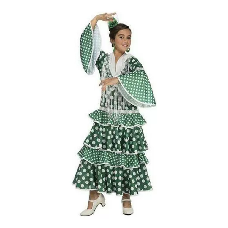 Kostuums voor Kinderen My Other Me Giralda Groen Flamenco danser