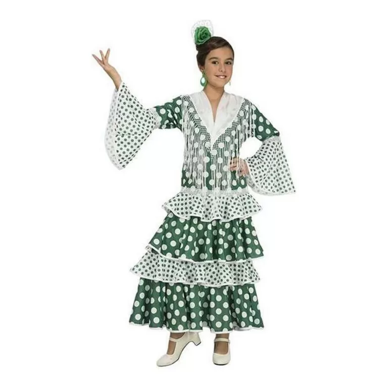 Kostuum My Other Me Feria Groen Flamenco danser