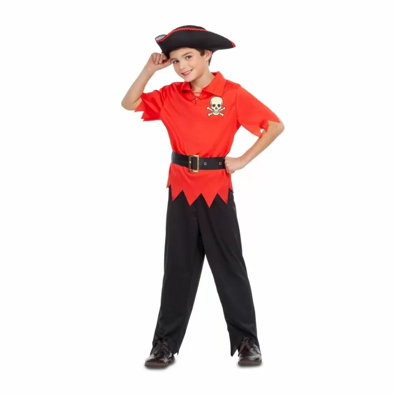 Kostuums voor Kinderen My Other Me Rood Piraat (4 Onderdelen)