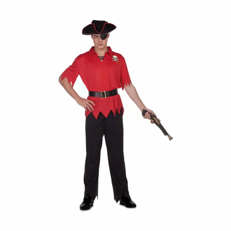 Kostuums voor Volwassenen My Other Me Rood Piraat M/L (4 Onderdelen)