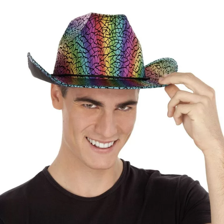 Hoed Rainbow My Other Me Één maat 58 cm Cowboy