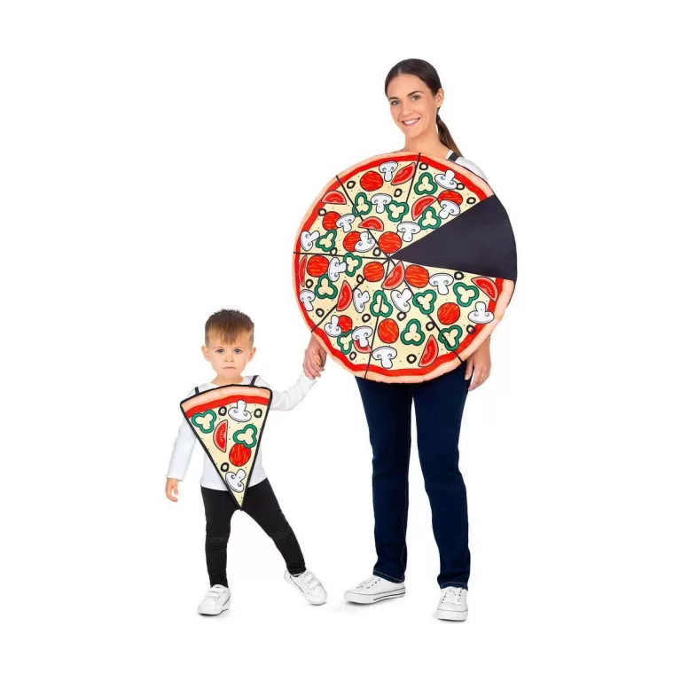 Kostuums voor Volwassenen My Other Me Pizza Pizzaportie Één maat (2 Onderdelen)