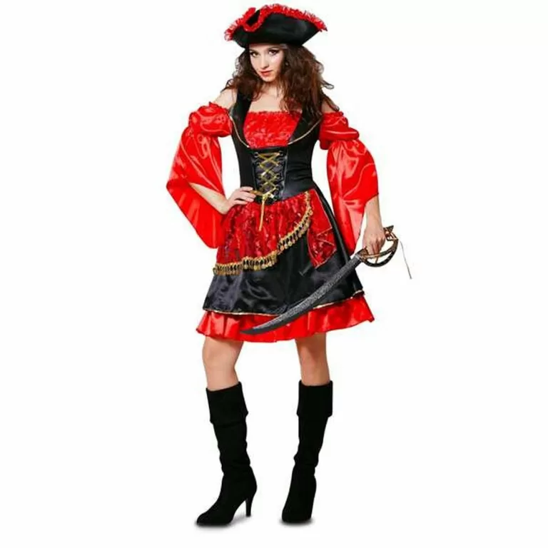 Kostuums voor Volwassenen My Other Me Descarada Piraat Rood