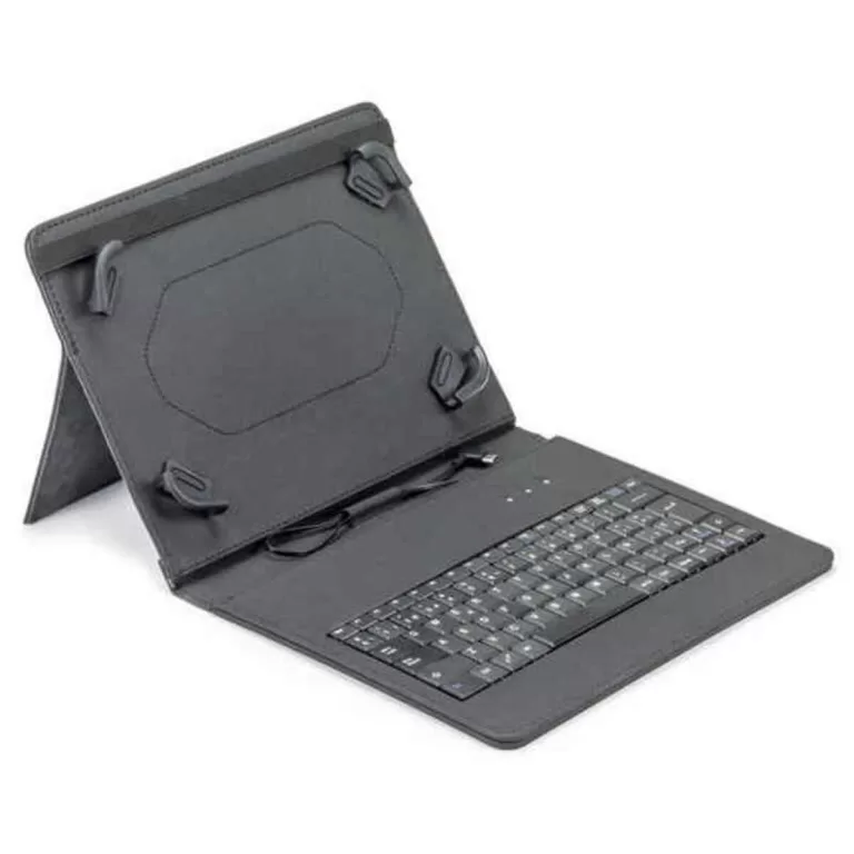 Bluetooth toetsenbord met tablethouder Maillon Technologique MTKEYUSBPR3 9.7"-10.2" Zwart