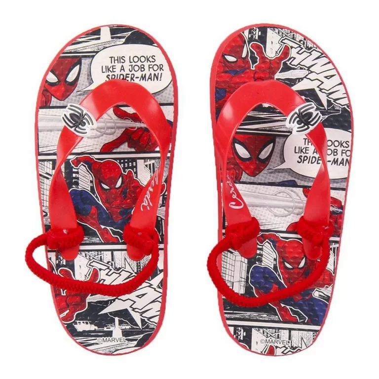 Slippers voor Kinderen Spiderman Rood