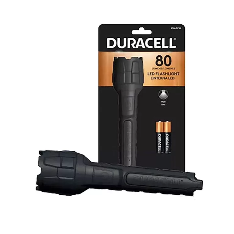 Duracell Zaklamp 80 Lumen + 2xAAA Batterijen Zwart