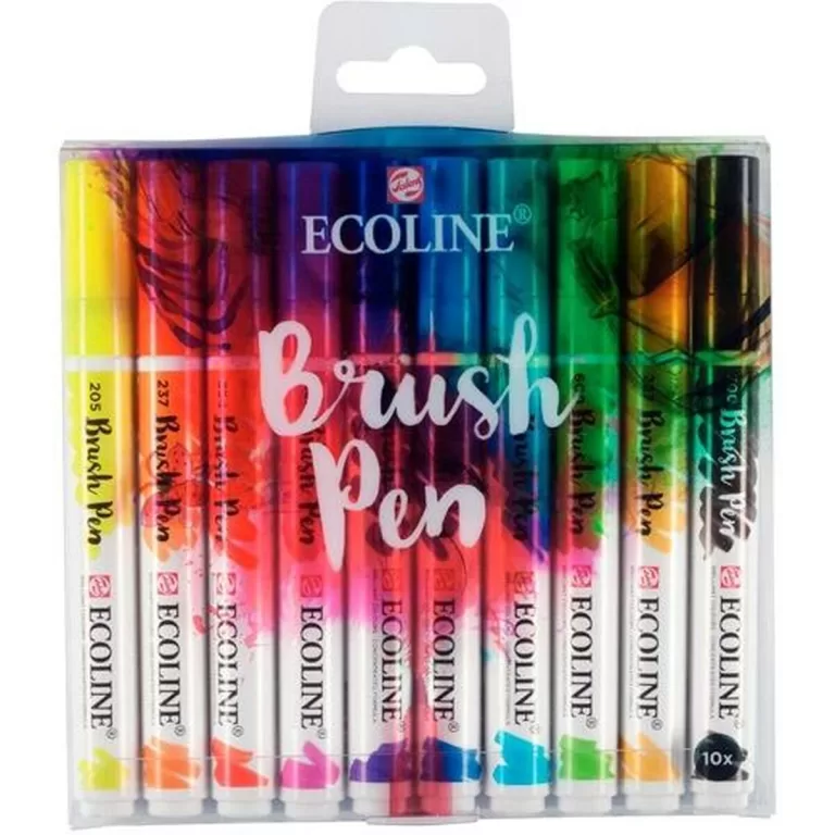 Set Viltstiften Talens Ecoline Brush Pen 10 Onderdelen