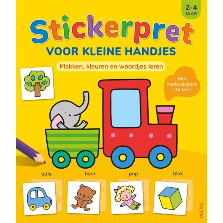 Deltas Boek Stickerpret voor Kleine Handjes