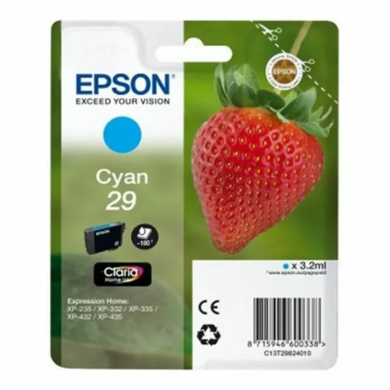 Compatibele inktcartridge Epson C13T29824022 Cyaan