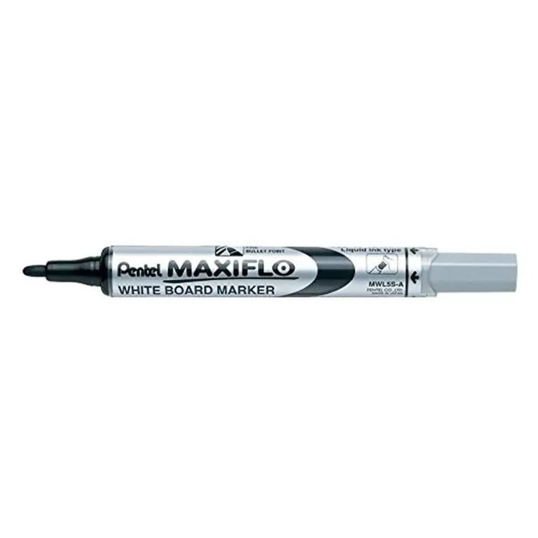 Liquid chalk markers Pentel Maxiflo MWL-5S Zwart 12 Stuks