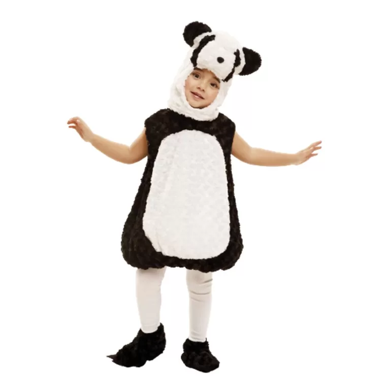 Kostuums voor Kinderen My Other Me Zwart Wit Panda (3 Onderdelen)