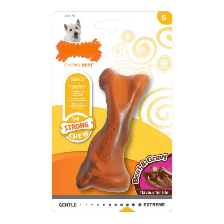 Kauwspeelgoed voor honden Nylabone Strong Chew Saus Vlees Rubber Maat S