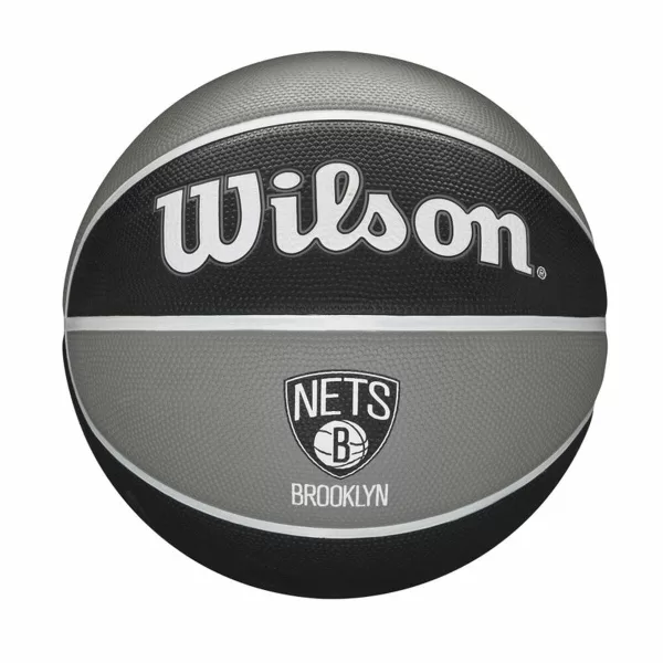 Basketbal Wilson Nba Team Tribute Brooklyn Nets Zwart Één maat