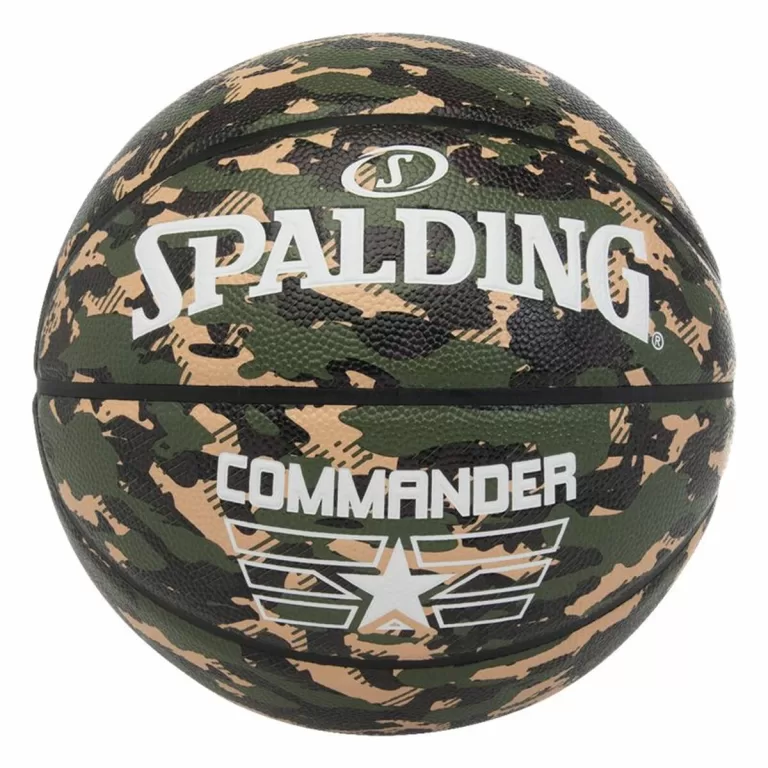 Basketbal Spalding Commander Camo 7 Groen