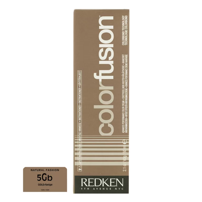 Permanente kleurcrème Redken Color Fusion Nº 5 Gold/Beige (60 ml)