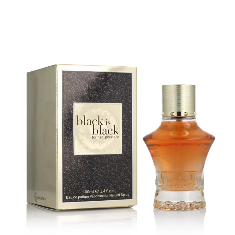 Damesparfum Nu Parfums EDP Black Is Black For Women (100 ml)