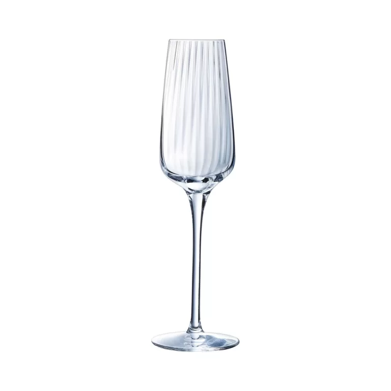 Set van bekers Chef & Sommelier Symetrie Champagne 6 Stuks Transparant Glas 210 ml
