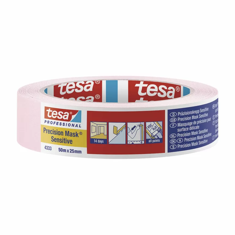Plakband TESA Precision mask sensitive Roze (50 m x 25 mm)
