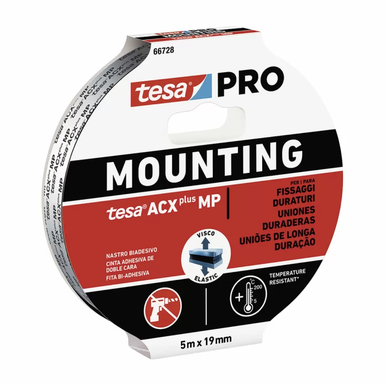 Plakband TESA Mounting Pro acx+mp Dubbelzijdig 19 mm x 5 m
