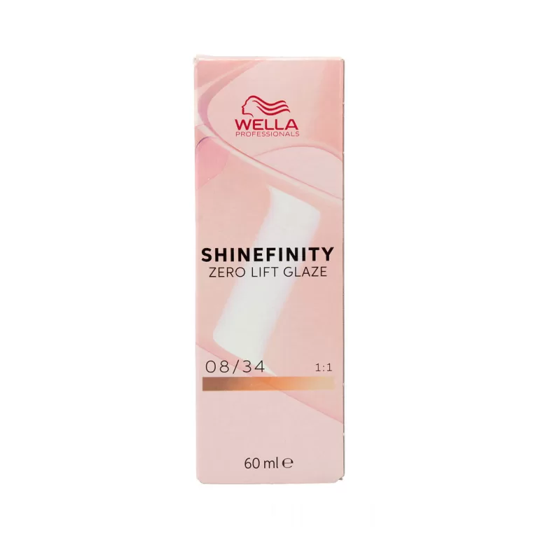 Permanente kleur Wella Shinefinity Nº 08/34 (60 ml)