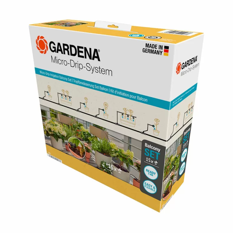 Automatisch druppelirrigatiesysteem voor plantenpotten Gardena Micro-drip 13401-20
