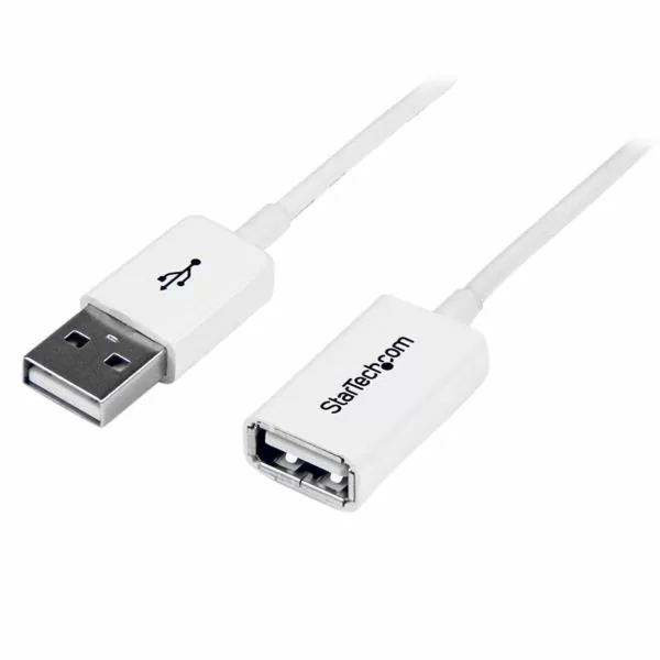 USB-kabel Startech USBEXTPAA1MW         Wit
