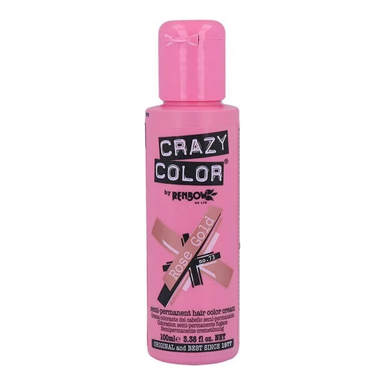 Semi-Permanente Kleur Pink Gold Crazy Color Nº 73 (100 ml)