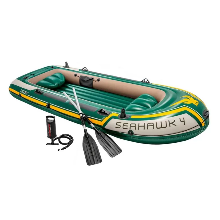 Opblaasbare Boot Intex Seahawk 4 Groen 351 x 48 x 145 cm