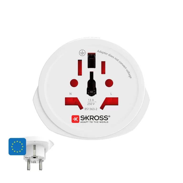 Adapter Skross 1500211-E Europees Internationaal