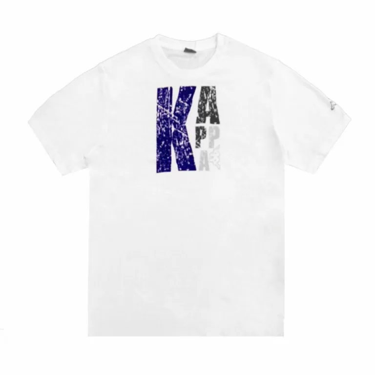 Heren-T-Shirt met Korte Mouwen Kappa Sportswear Logo Wit