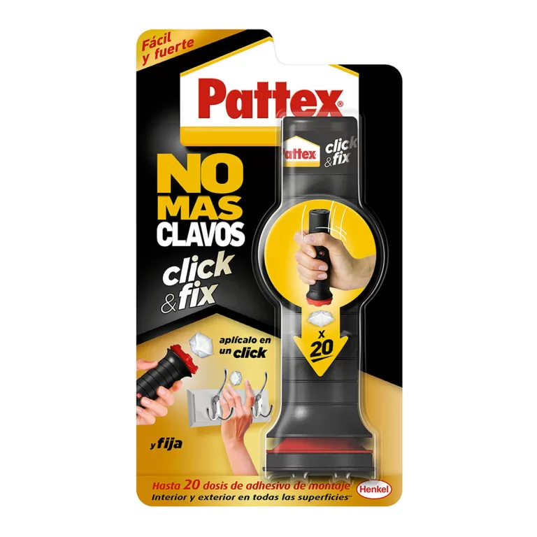 Secondenlijm Pattex click & fix 30 g Wit Pasta
