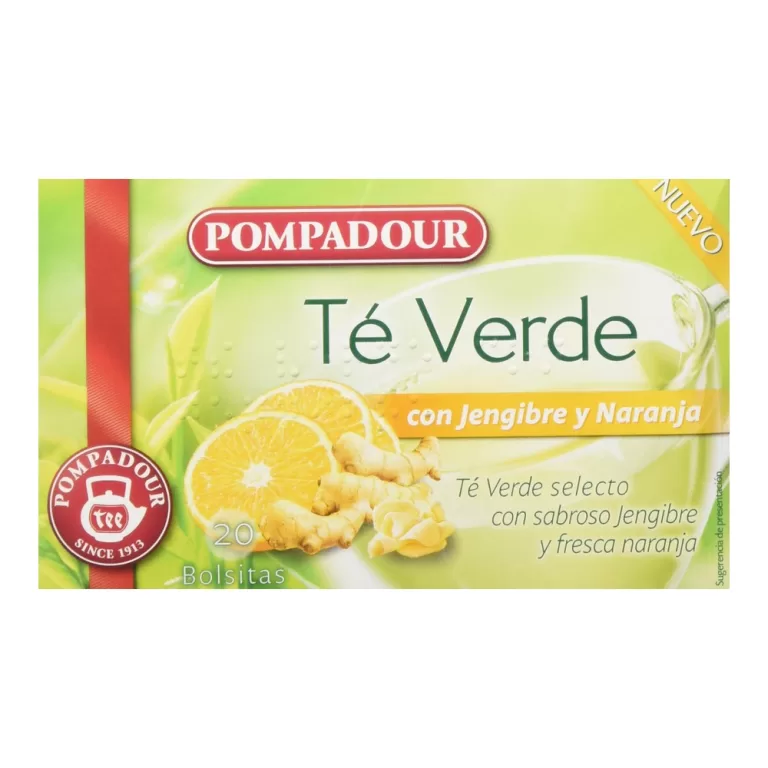 Infusion Pompadour Groene Thee Gember Oranje (20 uds)