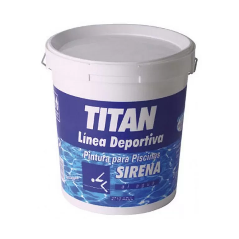 Acrylverf Titan Sirena 183271004 Blauw Zwembad Mat 4 L