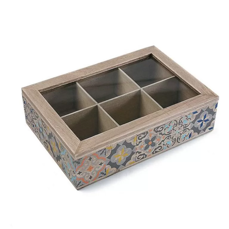 Box for Infusions Versa Hout 17 x 7 x 24 cm