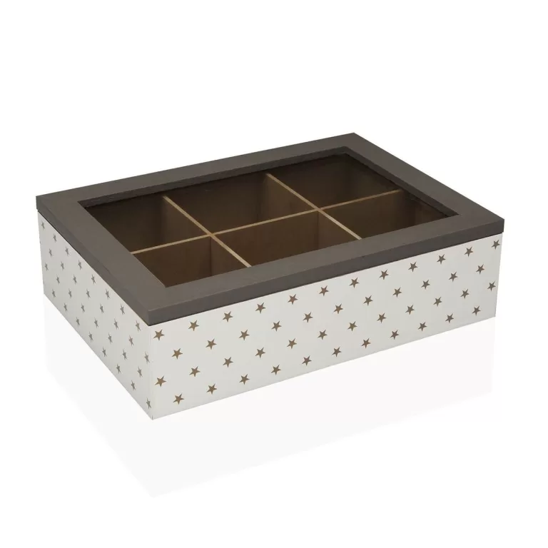 Box for Infusions Versa Stary Hout 17 x 7 x 24 cm