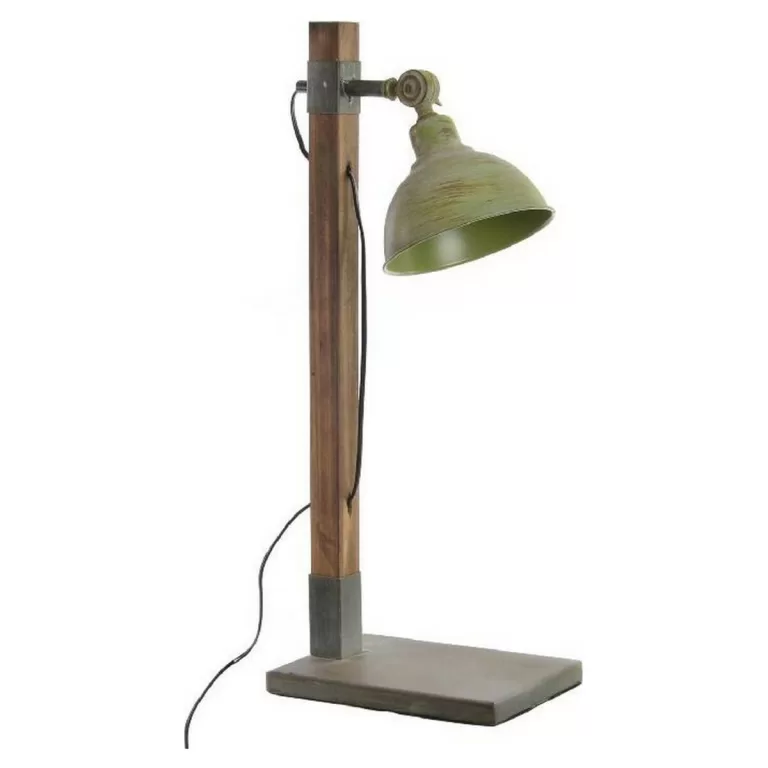 Bureaulamp DKD Home Decor Metaal Hout (30 x 16 x 63 cm)